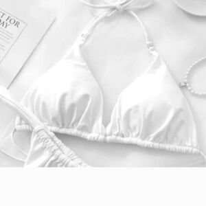 White triangle bikini